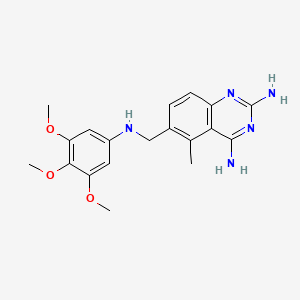 2,4-Quinazolinediamine, 5-methyl-6-[[(3,4,5-trimethoxyphenyl)amino]methyl]-