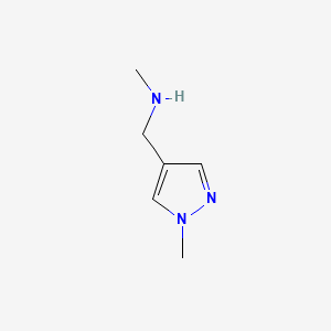 N-Methyl-1-(1-methyl-1H-pyrazol-4-yl)methanamine