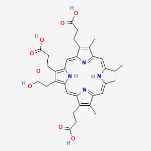 3,3',3''-[3-(Carboxymethyl)-8,13,17-trimethylporphyrin-2,7,18-triyl ...