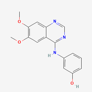 3-[(6,7-dimethoxyquinazolin-4-yl)amino]phenol