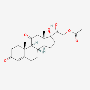 Pregn-4-ene-3,11,20-trione, 21-(acetyloxy)-17-hydroxy- (9CI)