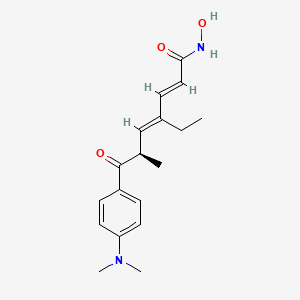 (2E,4E,6R)-7-[4-(dimethylamino)phenyl]-4-ethyl-N-hydroxy-6-methyl-7 ...