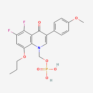 [5,6-Difluoro-3-(4-methoxyphenyl)-4-oxo-8-propoxyquinolin-1-yl]methyl ...