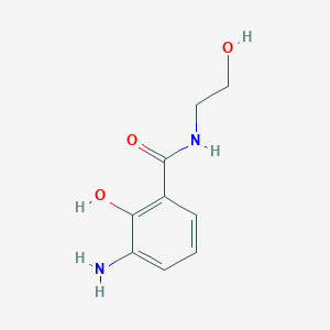 3-Amino-2-hydroxy-N-(2-hydroxyethyl)benzamide