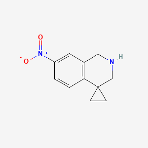 7'-Nitro-2',3'-dihydro-1'H-spiro[cyclopropane-1,4'-isoquinoline]