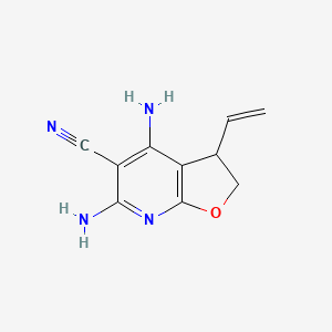 4,6-Diamino-3-ethenyl-2,3-dihydrofuro[2,3-b]pyridine-5-carbonitrile ...