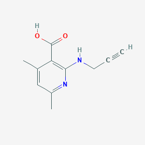 4,6-Dimethyl-2-(prop-2-yn-1-ylamino)nicotinic acid | C11H12N2O2 | CID ...