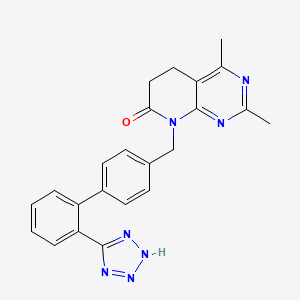 2,4-dimethyl-8-[[4-[2-(2H-tetrazol-5-yl)phenyl]phenyl]methyl]-5,6-dihydropyrido[2,3-d]pyrimidin-7-one