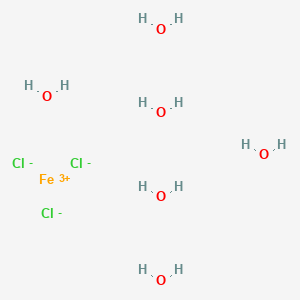 Ferric chloride hexahydrate, Cl3FeH12O6