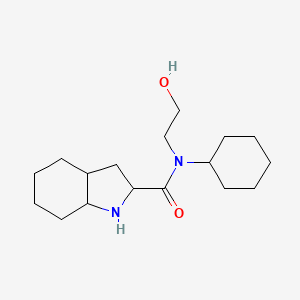 N-cyclohexyl-N-(2-hydroxyethyl)-2,3,3a,4,5,6,7,7a-octahydro-1H-indole-2 ...