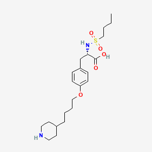 L-Tyrosine,N-(butylsulfonyl)-O-[4-(4-piperidinyl)butyl]-