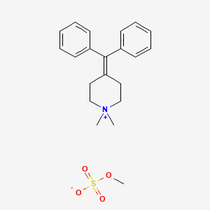 Piperidinium, 4-(diphenylmethylene)-1,1-dimethyl-, methyl sulfate (1:1)