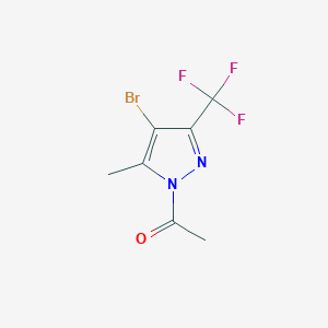 1-Acetyl-4-bromo-5(3)-methyl-3(5)-(trifluoromethyl)pyrazole