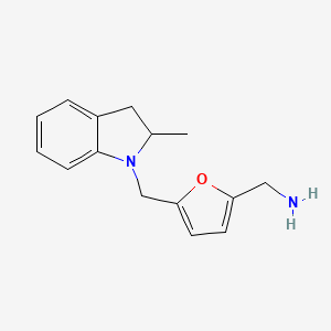 [5-[(2-Methyl-2,3-dihydroindol-1-yl)methyl]furan-2-yl]methanamine ...