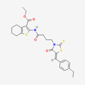 ethyl 2-({4-[(5Z)-5-(4-ethylbenzylidene)-4-oxo-2-thioxo-1,3-thiazolidin ...