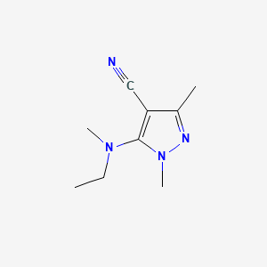 5-[Ethyl(methyl)amino]-1,3-dimethylpyrazole-4-carbonitrile | C9H14N4 ...