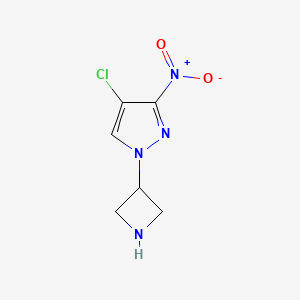 1-(Azetidin-3-yl)-4-chloro-3-nitropyrazole | C6H7ClN4O2 - PubChem