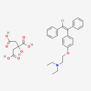 2-{4-[(1E)-2-chloro-1,2-diphenylethenyl]phenoxy}-N,N-diethylethanamine dihydrogen 2-hydroxy-1,2,3-propanetricarboxylate