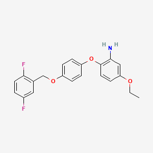 2-[4-[(2,5-difluorophenyl)methoxy]phenoxy]-5-ethoxyaniline