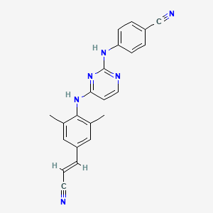 4-[[4-[[4-[(E)-2-cyanoethenyl]-2,6-dimethyl-phenyl]amino]pyrimidin-2-yl]amino]benzonitrile