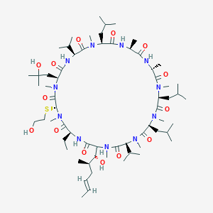 3R,6S,9S,15S,21R,24S,27S,33S)-9,27-bis(3-aminopropyl)-3,21