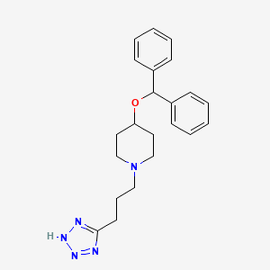 	4-(Diphenylmethoxy)-1-(3-2H-tetrazol-5-yl)propyl]-piperidine