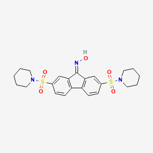 2,7-Bis(1-piperidinylsulfonyl)-9H-fluoren-9-one oxime