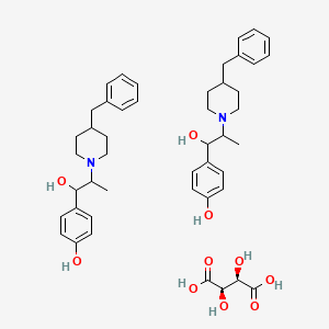 1-Piperidineethanol, α-(4-hydroxyphenyl)-β-methyl-4-(phenylmethyl)-, (2R,3R)-2,3-dihydroxybutanedioate (2:1)