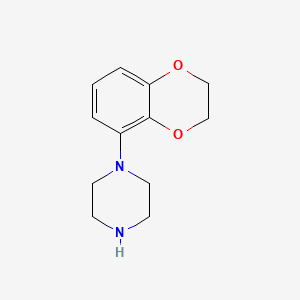 Piperazine, 1-(2,3-dihydro-1,4-benzodioxin-5-yl)-, hydrochloride (1:1)