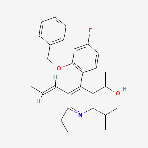 3-Pyridinemethanol, 4-[4-fluoro-2-(phenylmethoxy)phenyl]-.alpha.-methyl-2,6-bis(1-methylethyl)-5-(1-propen-1-yl)-