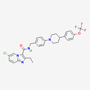 6 Chloro 2 Ethyl N 4 4 4 Trifluoromethoxy Phenyl Piperidin 1 Yl Phenyl Methyl Imidazo 1 2 A Pyridine 3 Carboxamide C29h28clf3n4o2 Pubchem