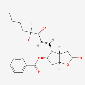 [(3Ar,4R,5R,6aS)-4-[(E)-4,4-difluoro-3-oxooct-1-enyl]-2-oxo-3,3a,4,5,6 ...