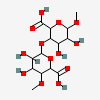 6-(2-Carboxy-4,5-dihydroxy-6-methoxyoxan-3-yl)oxy-4,5-dihydroxy-3-methoxyoxane-2-carboxylic  acid, C14H22O13