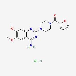 (4-(4-amino-6,7-dimethoxyquinazolin-2-yl)piperazin-1-yl)(furan-2-yl)methanone hydrochloride