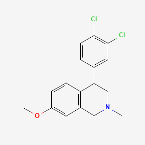 4-(3,4-dichlorophenyl)-7-methoxy-2-methyl-1,2,3,4-tetrahydroisoquinoline