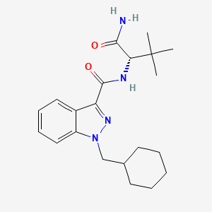 MAB-CHMINACA (N-(1-amino-3,3dimethyl-1-oxobutan-2-yl)-1-(cyclohexylmethyl)-1H-indazole-3-carboxamide) image