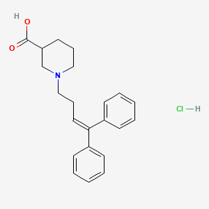 1-(4,4-Diphenyl-3-butenyl)-3-piperidinecarboxylic acid hydrochloride