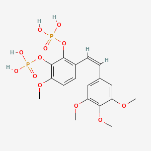 [3-methoxy-2-phosphonooxy-6-[(Z)-2-(3,4,5-trimethoxyphenyl)ethenyl]phenyl] dihydrogen phosphate