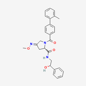 2-Pyrrolidinecarboxamide,N-[(2S)-2-hydroxy-2-phenylethyl]-4-(methoxyimino)-1-[(2'-methyl[1,1'-biphenyl]-4-yl)carbonyl]-, (2S,4Z)-