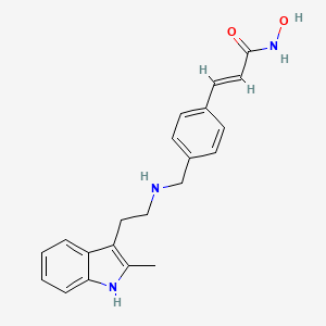 	(E)-N-hydroxy-3-(4-((2-(2-methyl-1H-indol-3-yl)ethylamino)methyl)phenyl)acrylamide