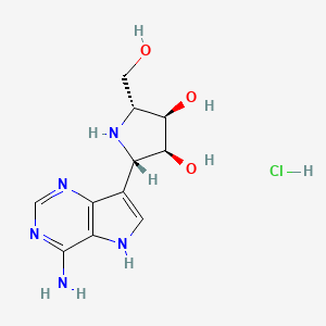 2-(4-Amino-5H-pyrrolo(3,2-d)pyrimidin-7-yl)-5-(hydroxymethyl)pyrrolidine-3,4-diol.png
