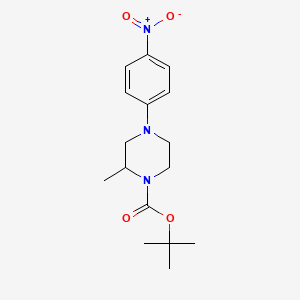 tert-butyl 2-methyl-4-(4-nitrophenyl)piperazine-1-carboxylate