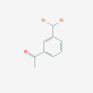 1-[3-(Dibromomethyl)phenyl]ethanone | C9H8Br2O | CID 69605071 - PubChem