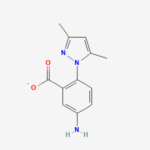 5-Amino-2-(3,5-dimethylpyrazol-1-yl)benzoate | C12H12N3O2- | CID ...