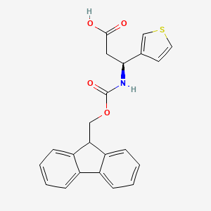 (S)-3-((((9H-Fluoren-9-yl)methoxy)carbonyl)amino)-3-(thiophen-3-yl)propanoic acid