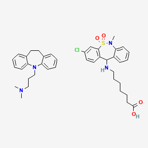 7-[(3-chloro-6-methyl-5,5-dioxo-11H-benzo[c][2,1]benzothiazepin-11 