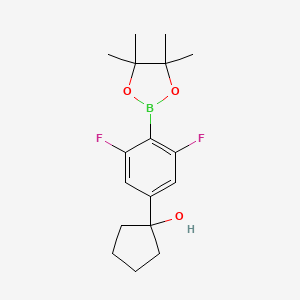 1 3 5 Difluoro 4 4 4 5 5 Tetramethyl 1 3 2 Dioxaborolan 2 Yl Phenyl Cyclopentanol C17h23bf2o3 Pubchem