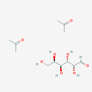 (2R,3S,4S,5R)-2,3,4,5,6-Pentahydroxyhexanal;propan-2-one | C12H24O8