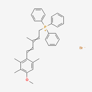 [5-(4-Methoxy-2,3,6-trimethylphenyl)-3-methylpenta-2,4-dienyl]-triphenylphosphanium bromide