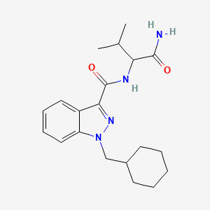 N-(1-amino-3-methyl-1-oxobutan-2-yl)-1-(cyclohexylmethyl)-1H-indazole-3-carboxamide image